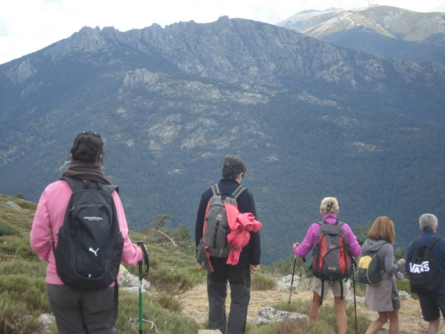  Lowering from La Penota with seven peaks in the background 